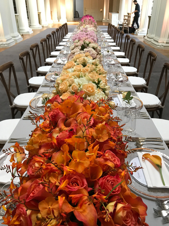 Ombré Long Tablescape