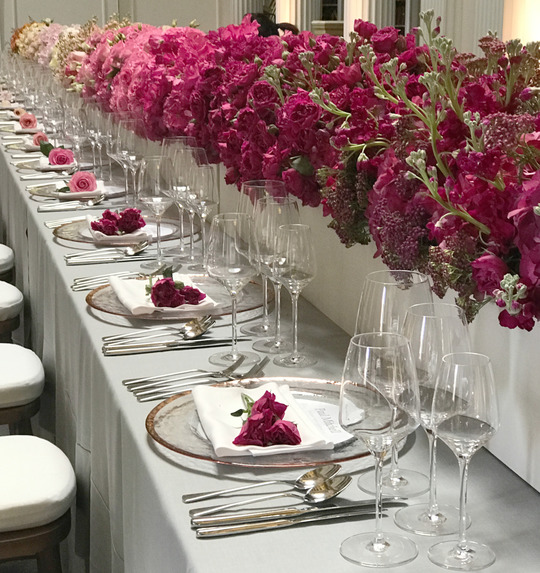 Ombré Long Tablescape